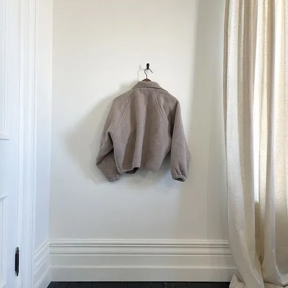 Fleece Oversized Cropped Jacket - Picture 2 of 2